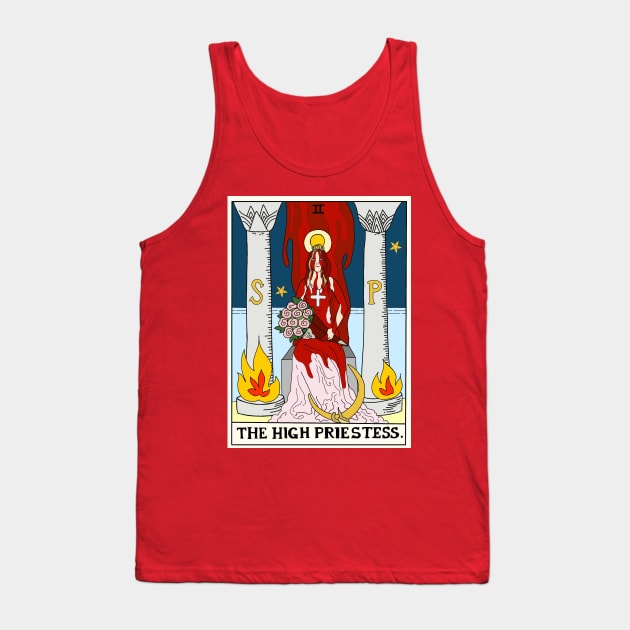 Horror Arcana - The High Priestess Tank Top by pinxtizzle